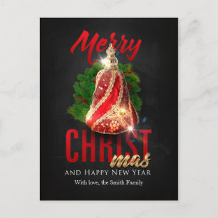 God jul och Gott nytt år Helg Vykort