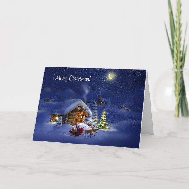 God jul och gott nytt år! helgkort (Framsida)