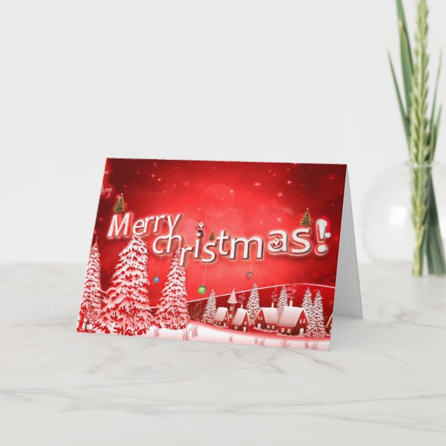 god jul och gott nytt år helgkort (Framsida)