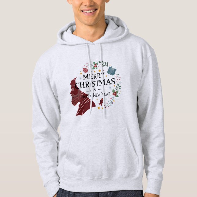 God Jul Och Gott Nytt År Hoodie (Framsida)