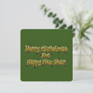 God jul och Gott nytt år Inbjudningar
