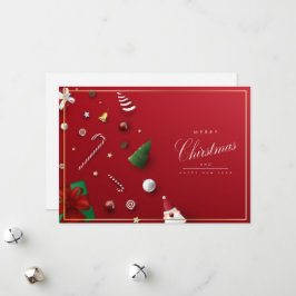 God jul och Gott nytt år Julkort