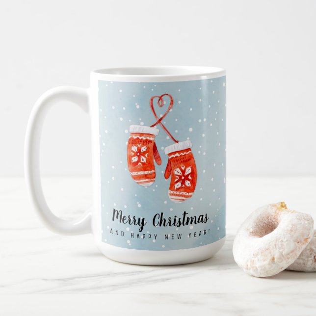 God jul och Gott nytt år Kaffemugg (Med munk)