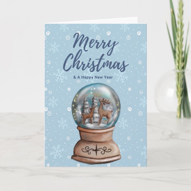 God jul och Gott nytt år Kort (Framsida)