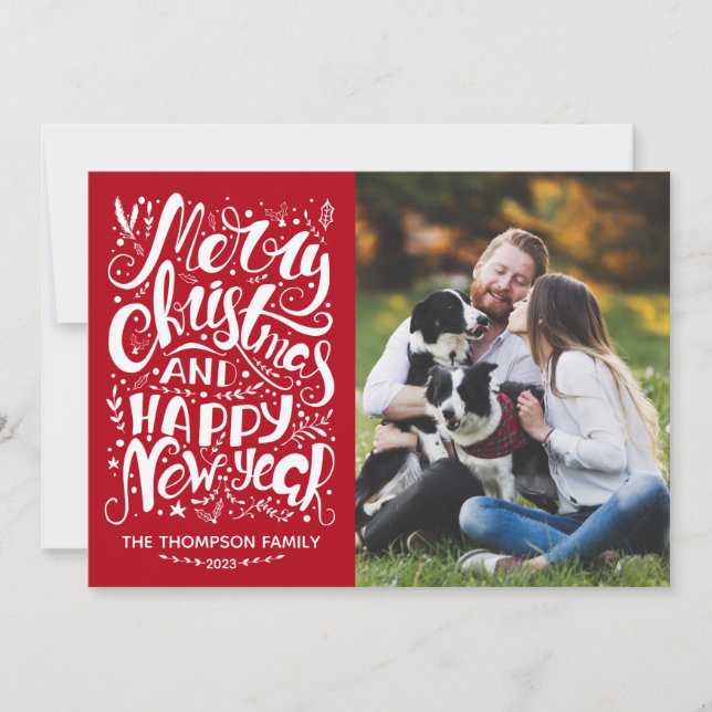 God Jul och Gott Nytt År Kort (Framsida)