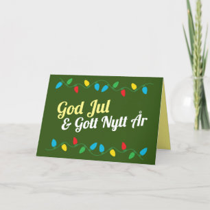 God Jul och Gott Nytt År Kort