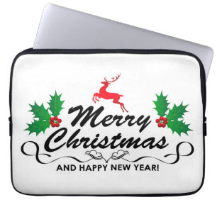 God jul och gott nytt år laptop fodral