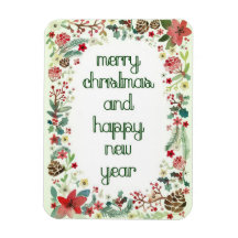 God jul och Gott nytt år Magnet