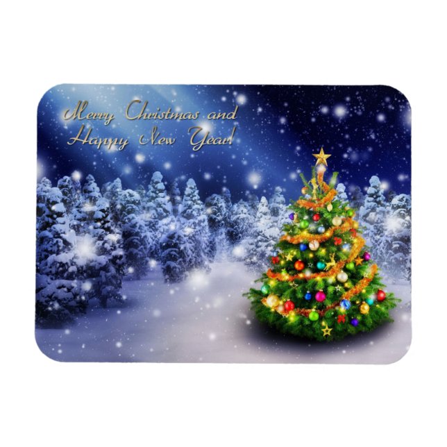 God jul och gott nytt år magnet (Horisontell)