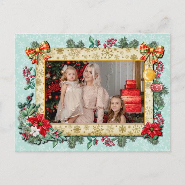God Jul och Gott Nytt År Med Kärlek Helg Vykort (Framsida)