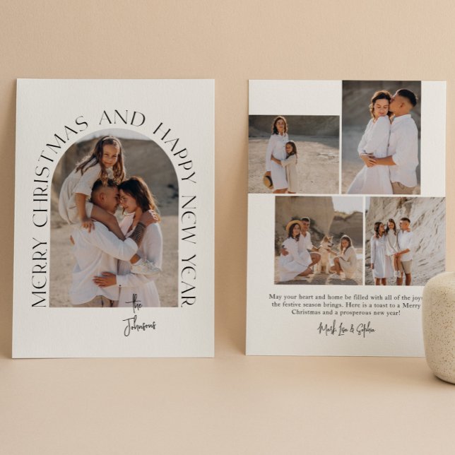 God jul och gott nytt år Modern Julkort (Skapare uppladdad)