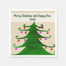 God jul och Gott nytt år Napkins Pappersservett