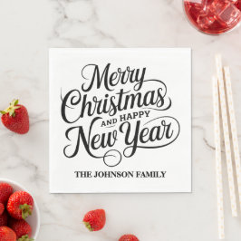 God jul och gott nytt år pappersservett