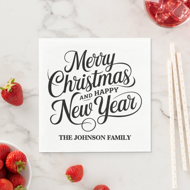 God jul och gott nytt år pappersservett (Insitu)