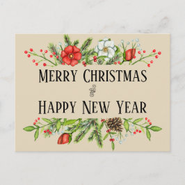 God jul och Gott nytt år Personligen Vykort