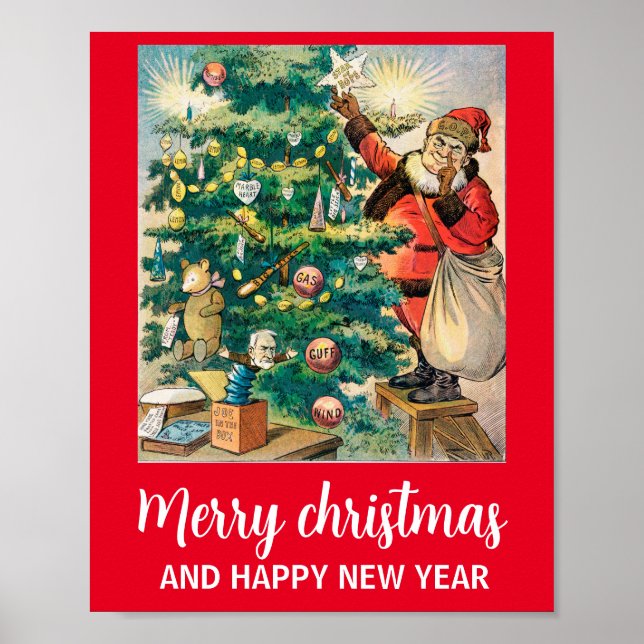God jul och gott nytt år poster (Framsidan)