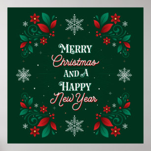 God jul och Gott nytt år Poster 24 x 24