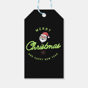 God jul och gott nytt år presentetikett
