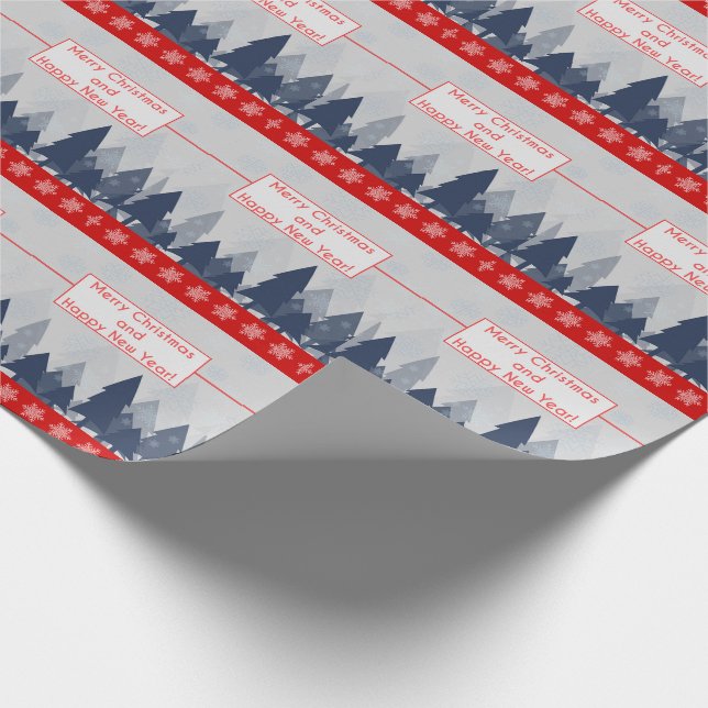 God jul och Gott nytt år Presentpapper (Hörn)