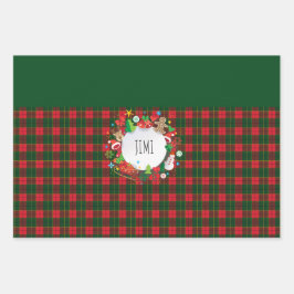 God jul och Gott nytt år! Skottland Mönster