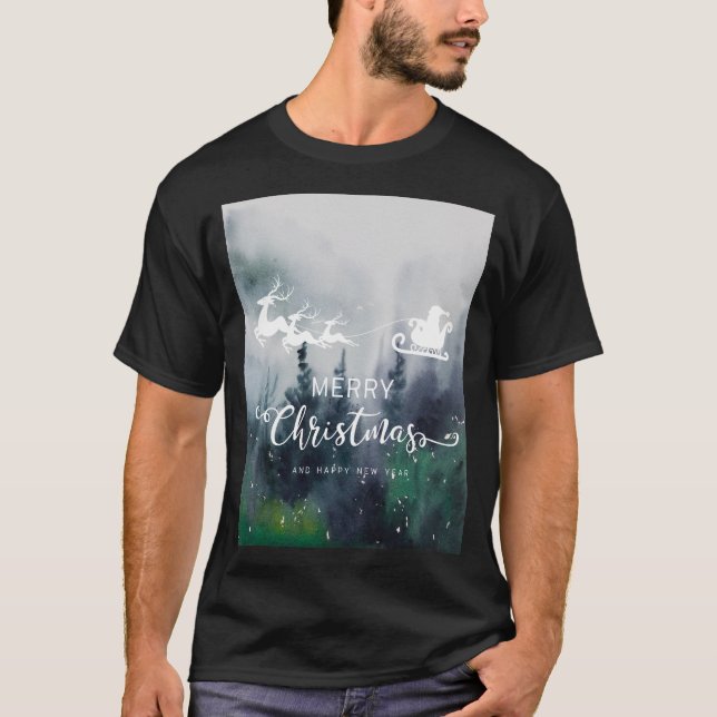 God jul och Gott nytt år T Shirt (Framsida)