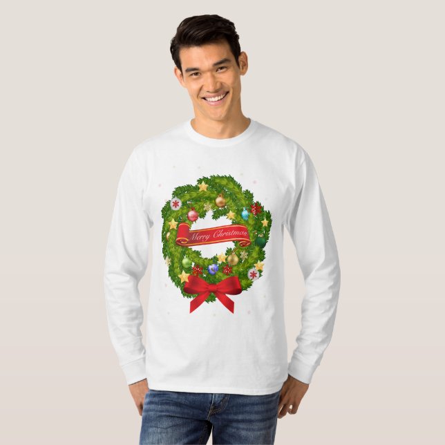 God jul och Gott nytt år! T Shirt (Hel framsida)