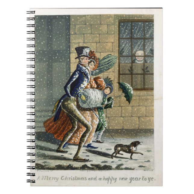 God jul och gott nytt år till Ye, Victor Anteckningsbok (Framsidan)