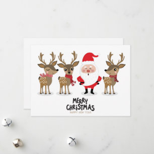 God jul och gott nytt år Tomte Julkort