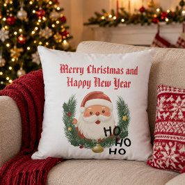 God Jul och Gott Nytt År Tomte Kudde