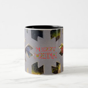 God jul och Gott nytt år Två-Tonad Mugg