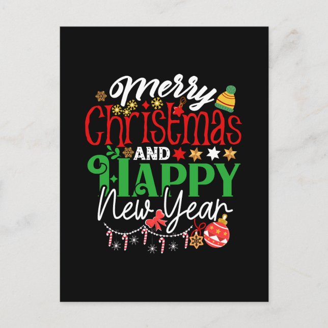 God Jul Och Gott Nytt År Vykort (Framsida)