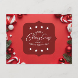 God jul och Gott nytt år Vykort