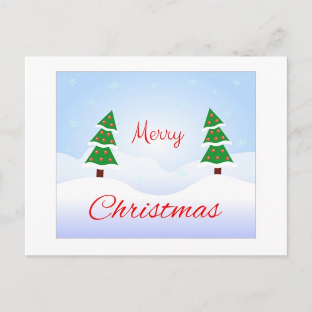 God jul och Gott nytt år! Vykort (Framsida)