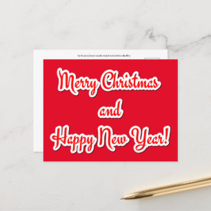 God jul och Gott nytt år Vykort