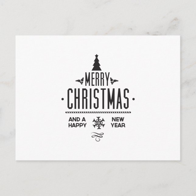 God jul och Gott nytt år Vykort (Framsida)