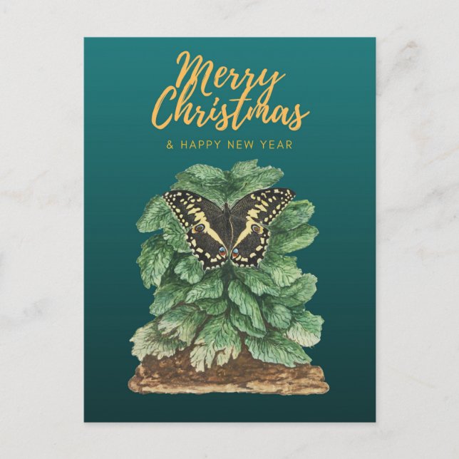 God jul och Gott nytt år Vykort (Framsida)