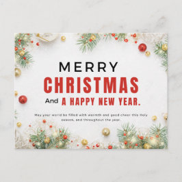 God jul och Gott nytt år Vykort