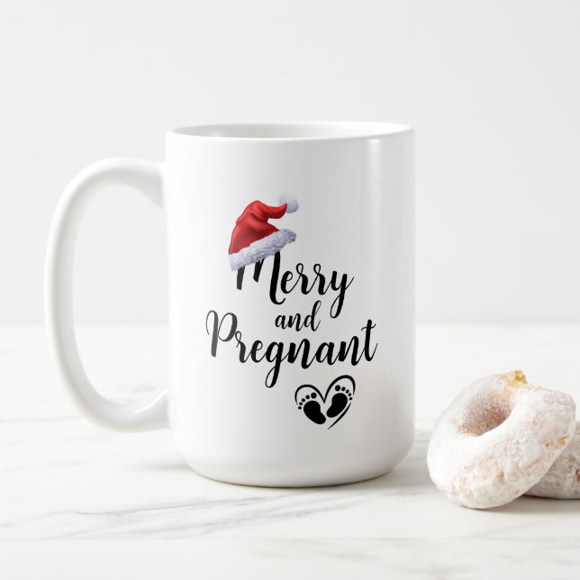 God jul och grym jul i Baby Helgdag Kaffemugg (Med munk)