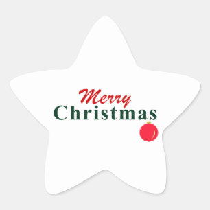 God jul och hängande Elegant för ornament, Roligt Stjärnformat Klistermärke