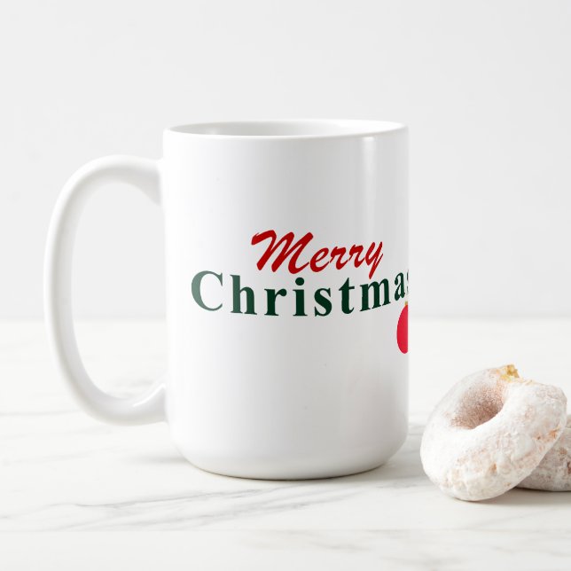 God jul och Hanging Ornament jul Kaffemugg (Med munk)