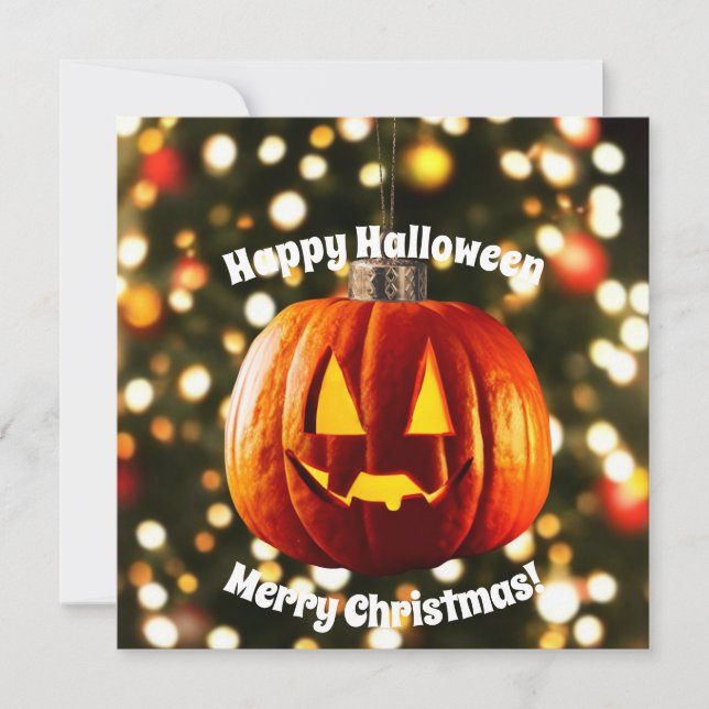God jul och Happy halloween (Framsida)