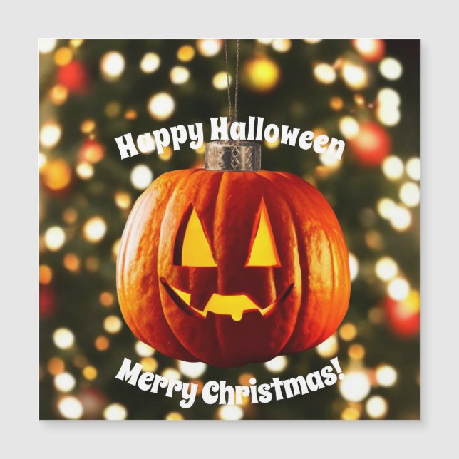 God jul och Happy halloween (Framsida)