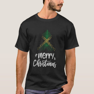 God jul och Jamaica flagga T-Shirt