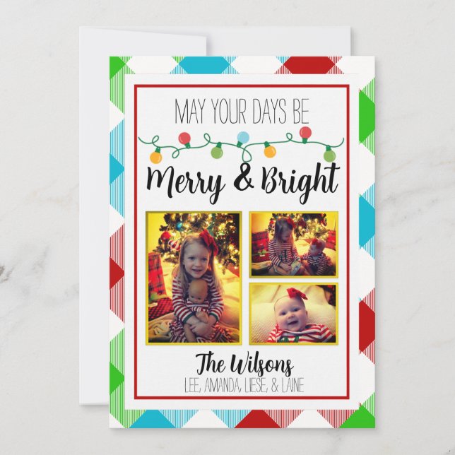 God Jul- och julljussken - jullkort Meddelande (Framsida)