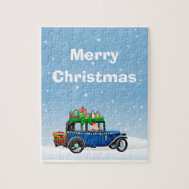 God jul och julpussel pussel (Vertikal)