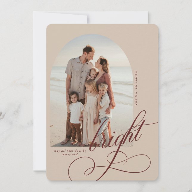 God jul- och lätt julkort (Framsida)