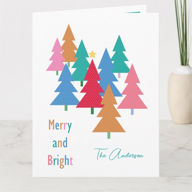 God jul- och lätt julkort kort (Framsida)