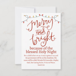 God jul och Ljus Heliga Nattrött skript Anteckningskort