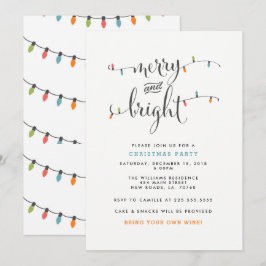 God jul och ljus jul Party Inbjudningar