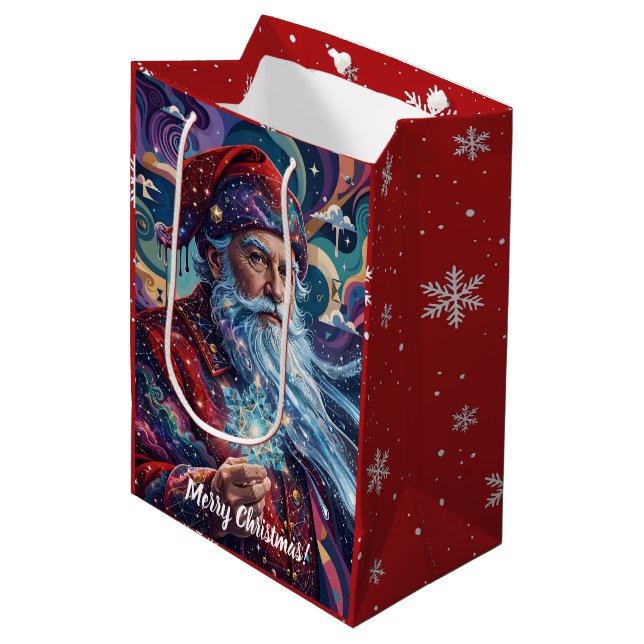 God Jul Och Magisk Snöflinga (Framsidan Vinklad)